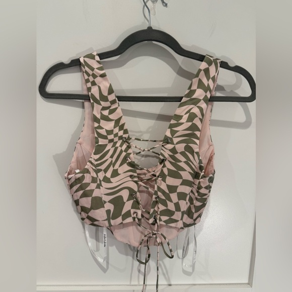 For Love And Lemons Nomi Green Pink Set 2 Pc Size S - Picture 8 of 10